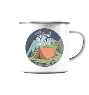 Abenteuernacht - Emaille Tasse (Silber)