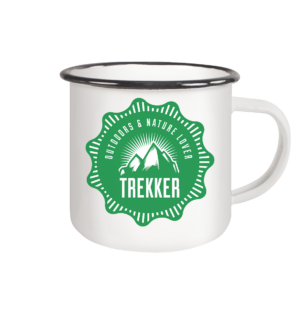 Wanderliebe - Emaille Tasse (Black)
