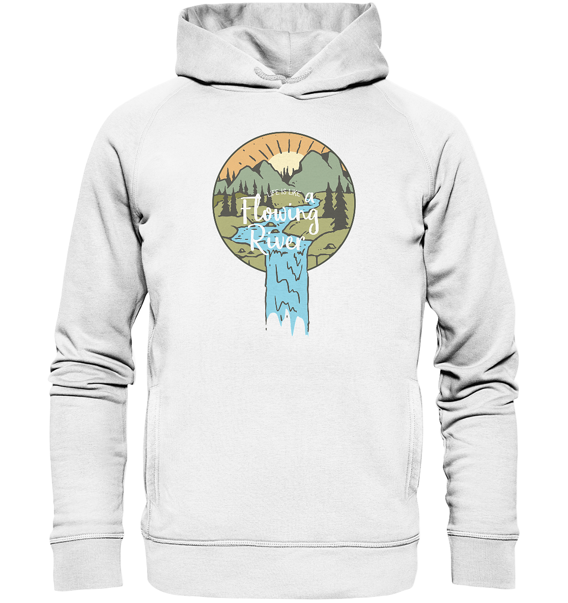 Lebensfluss - Fashion Hoodie – Bild 2